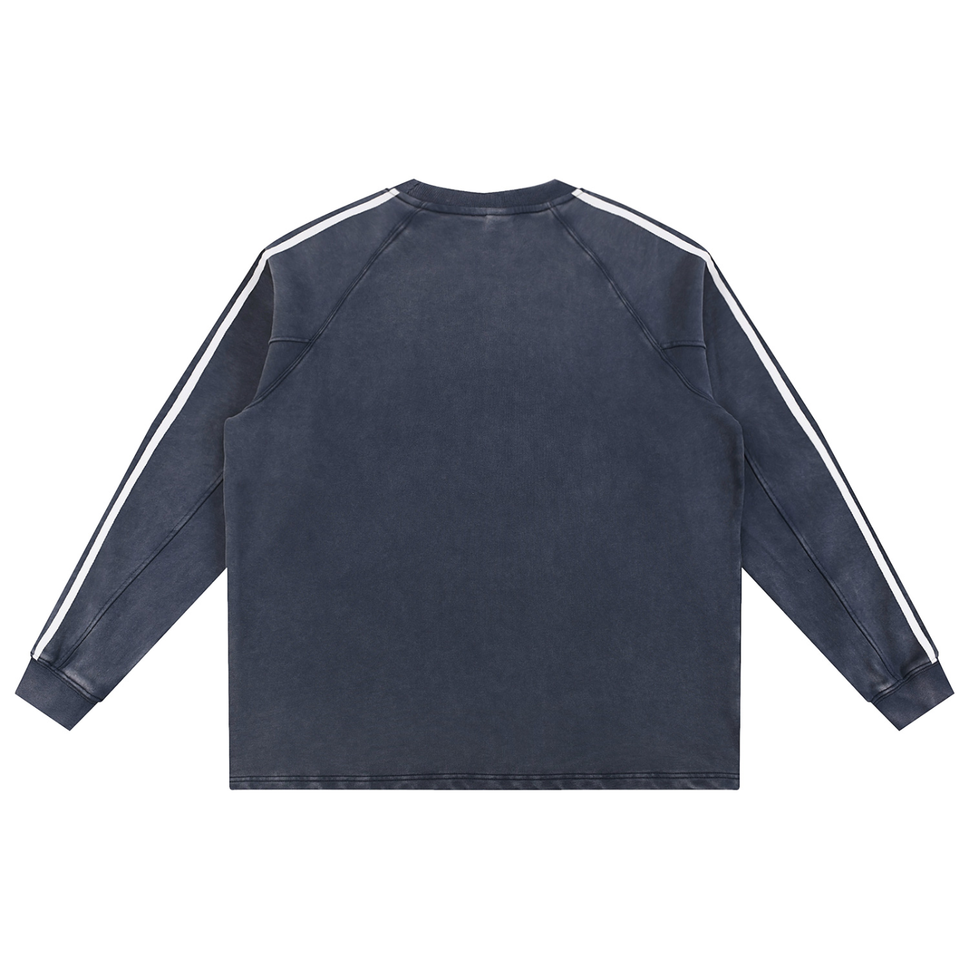 Snow Washed Contrast Tape Oversized Sweatshirt