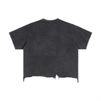 Vintage Wash Distressed Hem T-Shirt