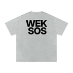 Snow Washed Oversized Cotton T-Shirt