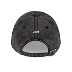 Willa Washed Grey Embroidered Cap