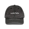 Willa Washed Grey Embroidered Cap