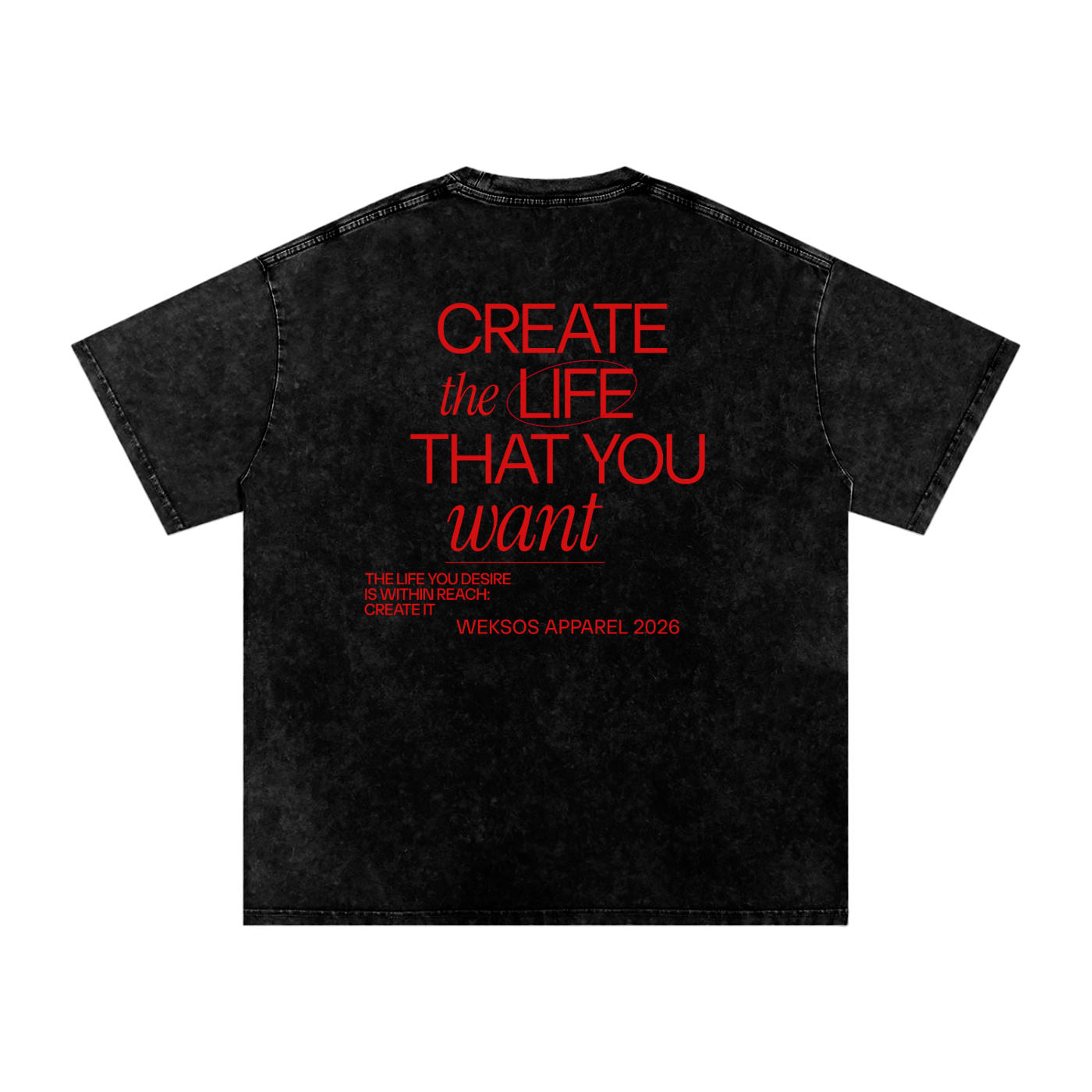 Create the Life Oversized Cotton Tee