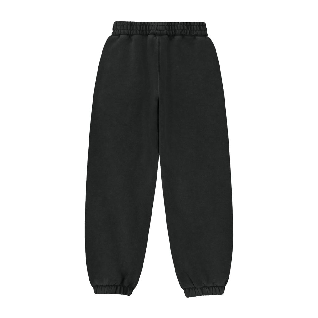 Vintage Black Unisex Drawstring Jogger Sweatpants