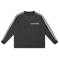 Snow Washed Contrast Tape Sweatshirt