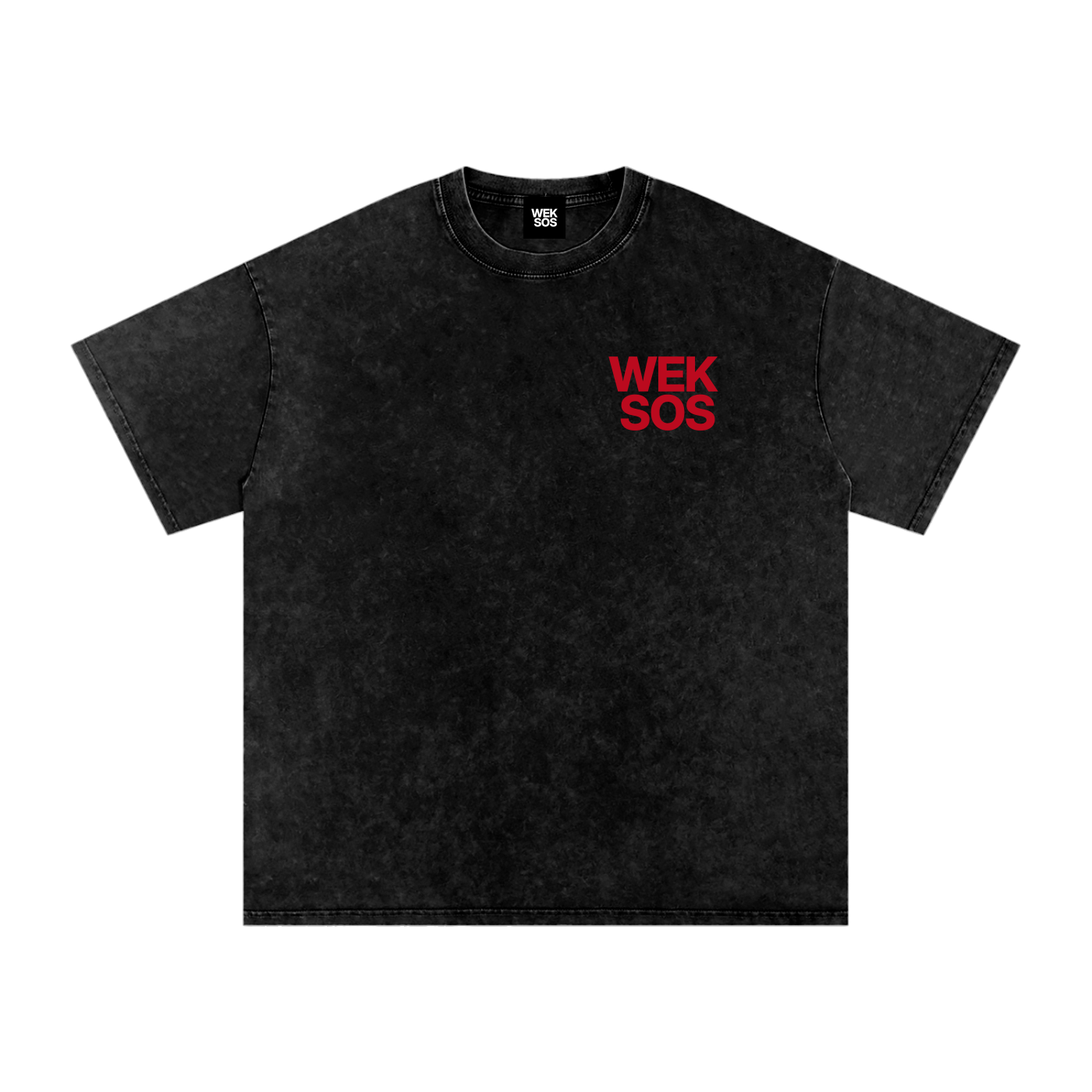 Snow Washed Oversized Cotton T-Shirt