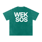 "Washed Snow Oversized Cotton T-Shirt"