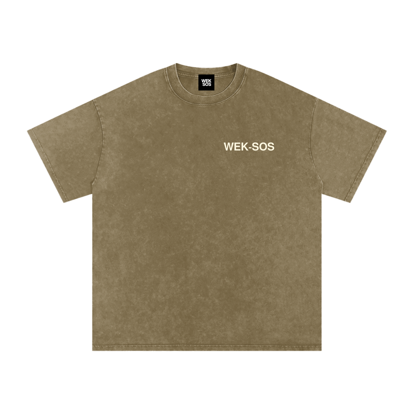 Snow Washed Oversized Cotton T-Shirt