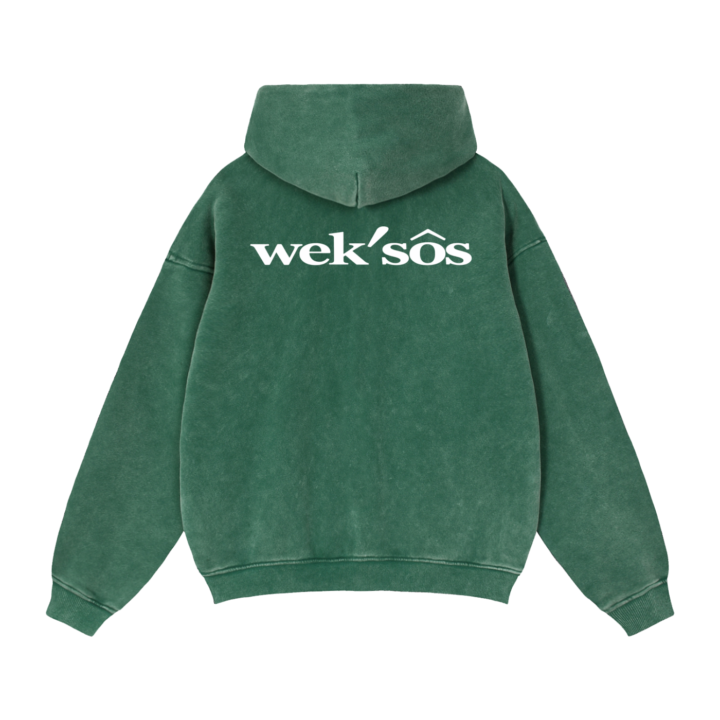 Loose Vintage Zip-Through Boxy Fleece Hoodie
