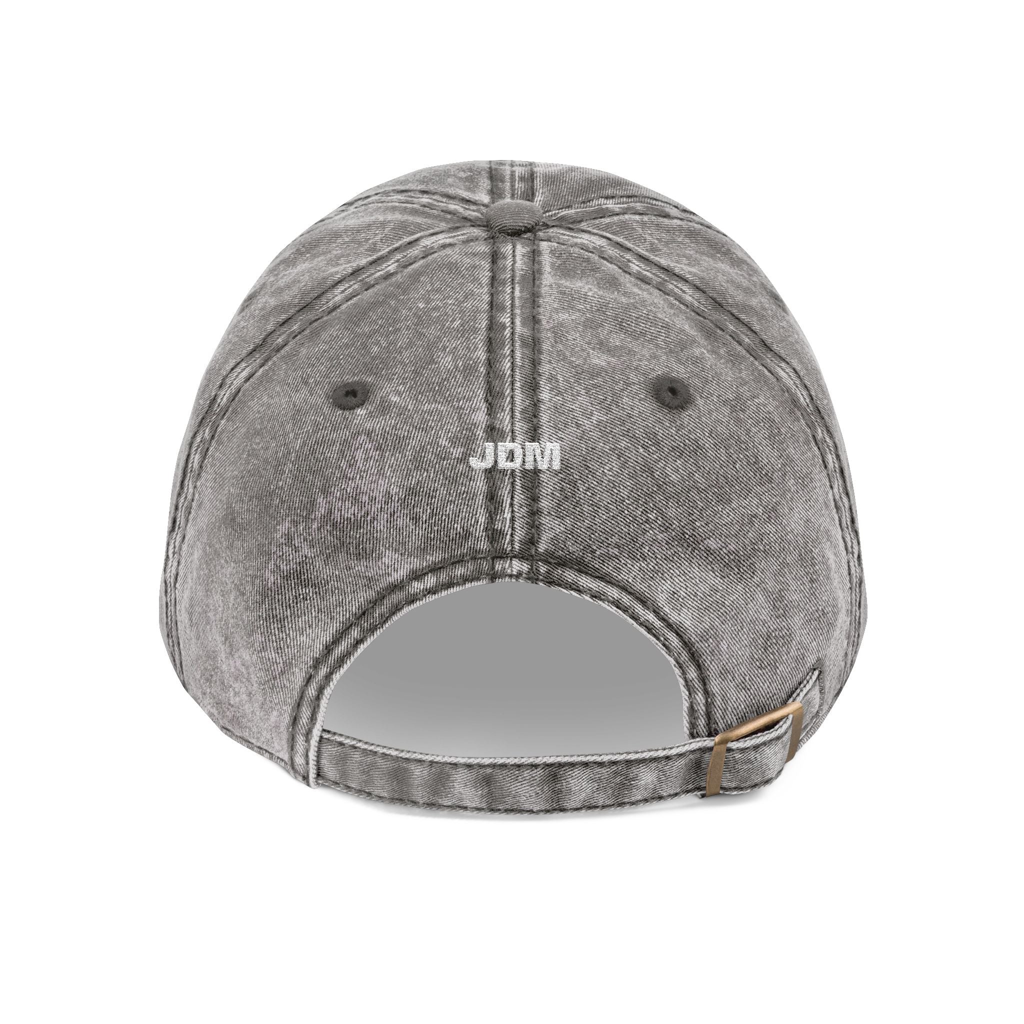 Willa Washed Grey Embroidered Cap