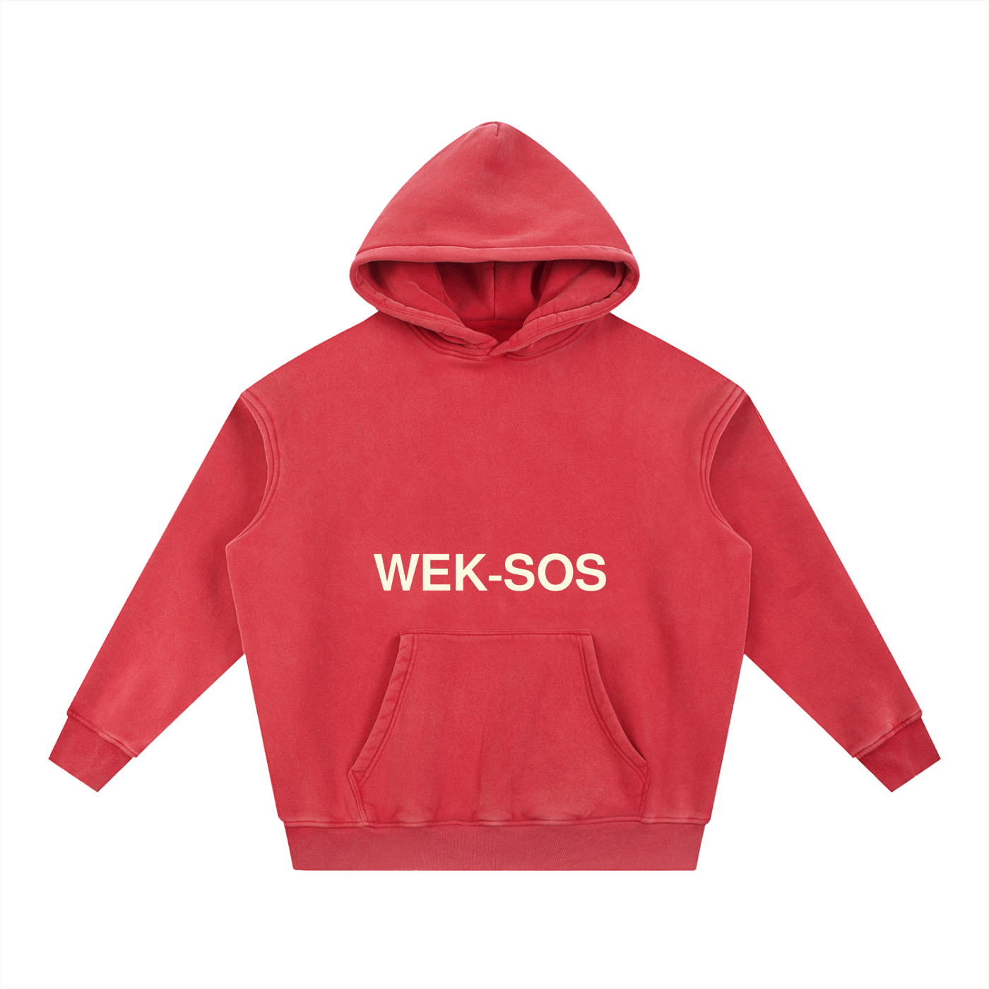 Snow Wash Fleece Oversize Hoodie
