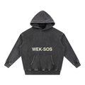 Snow Wash Fleece Oversize Hoodie