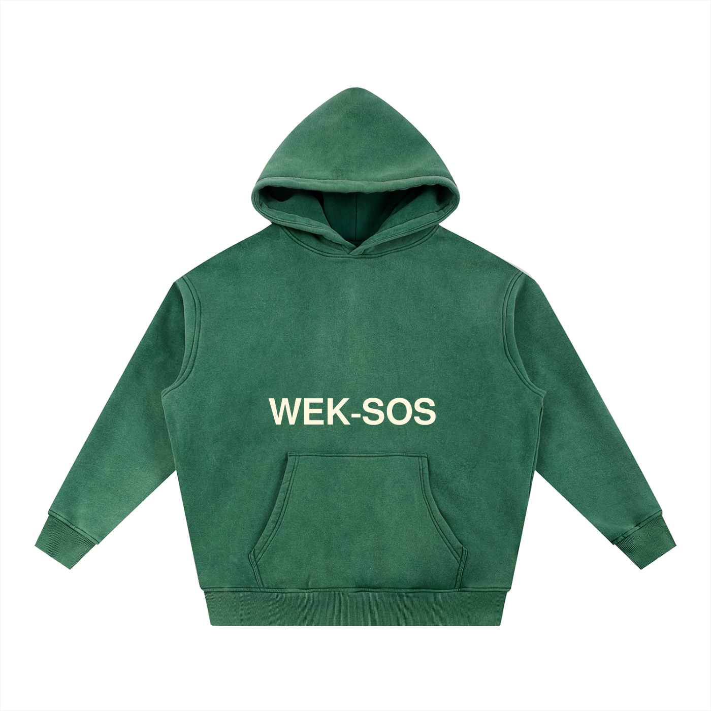 Snow Wash Fleece Oversize Hoodie