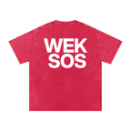 "Washed Snow Oversized Cotton T-Shirt"