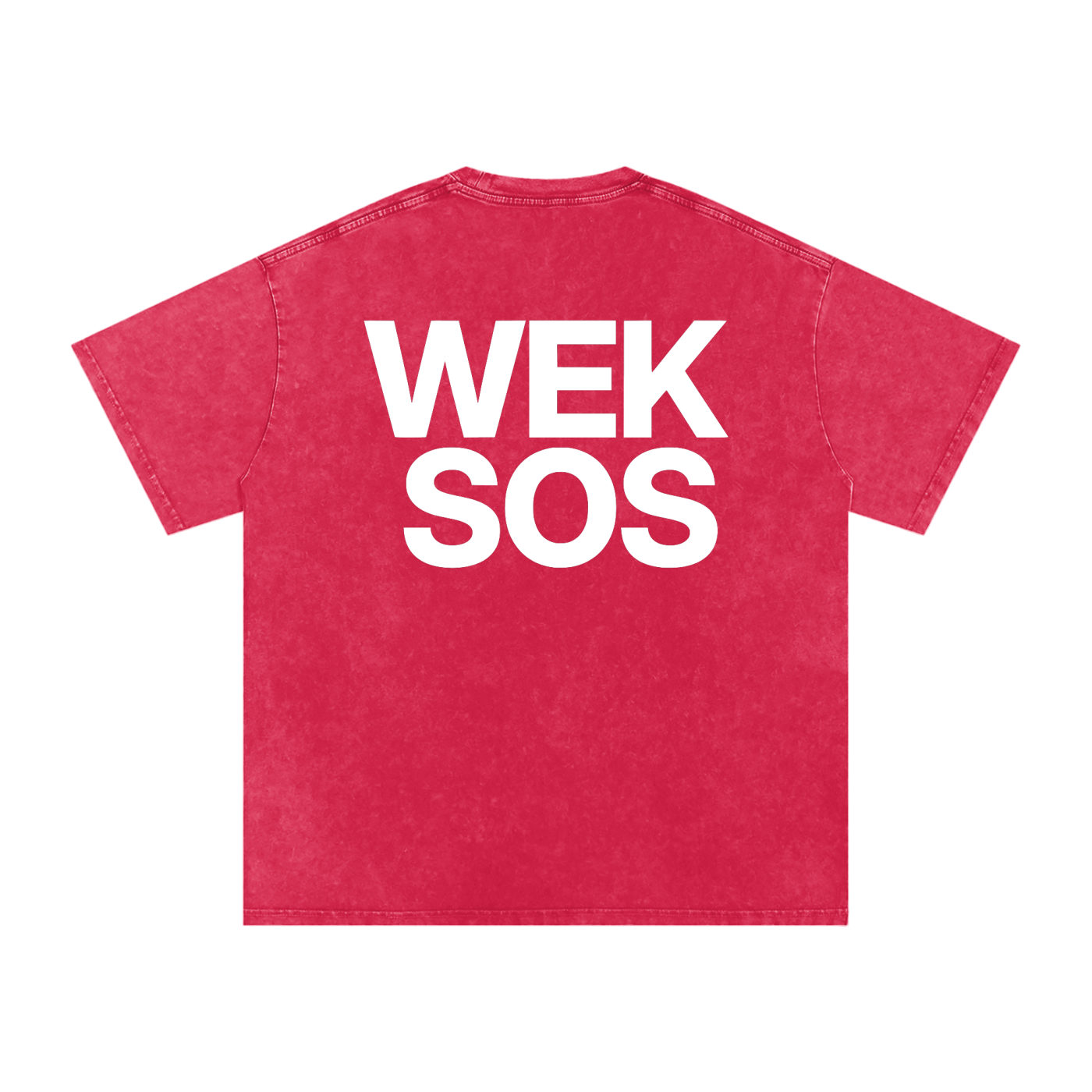 "Washed Snow Oversized Cotton T-Shirt"