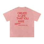 Snow Washed Oversized Cotton T-Shirt