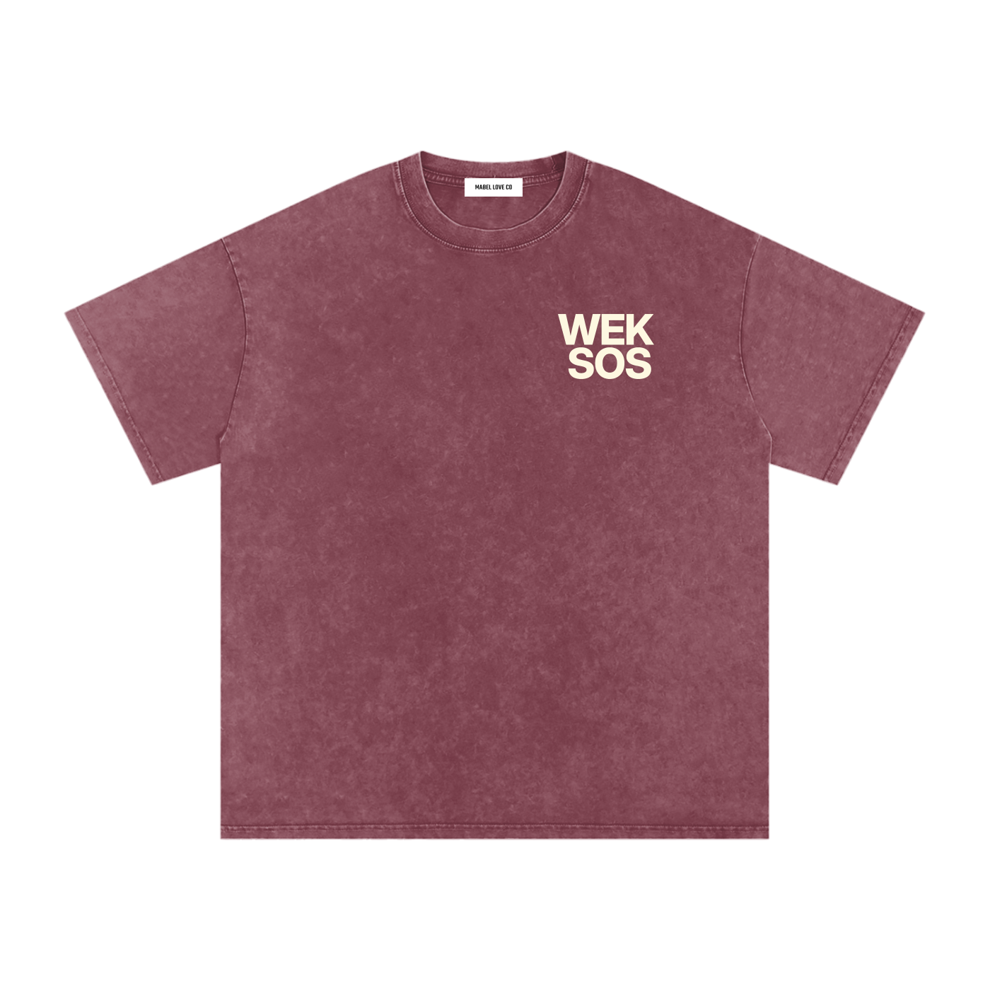 Snow Washed Oversized Cotton T-Shirt