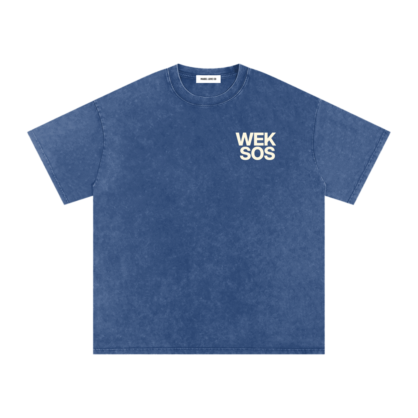 Snow Washed Oversized Cotton T-Shirt