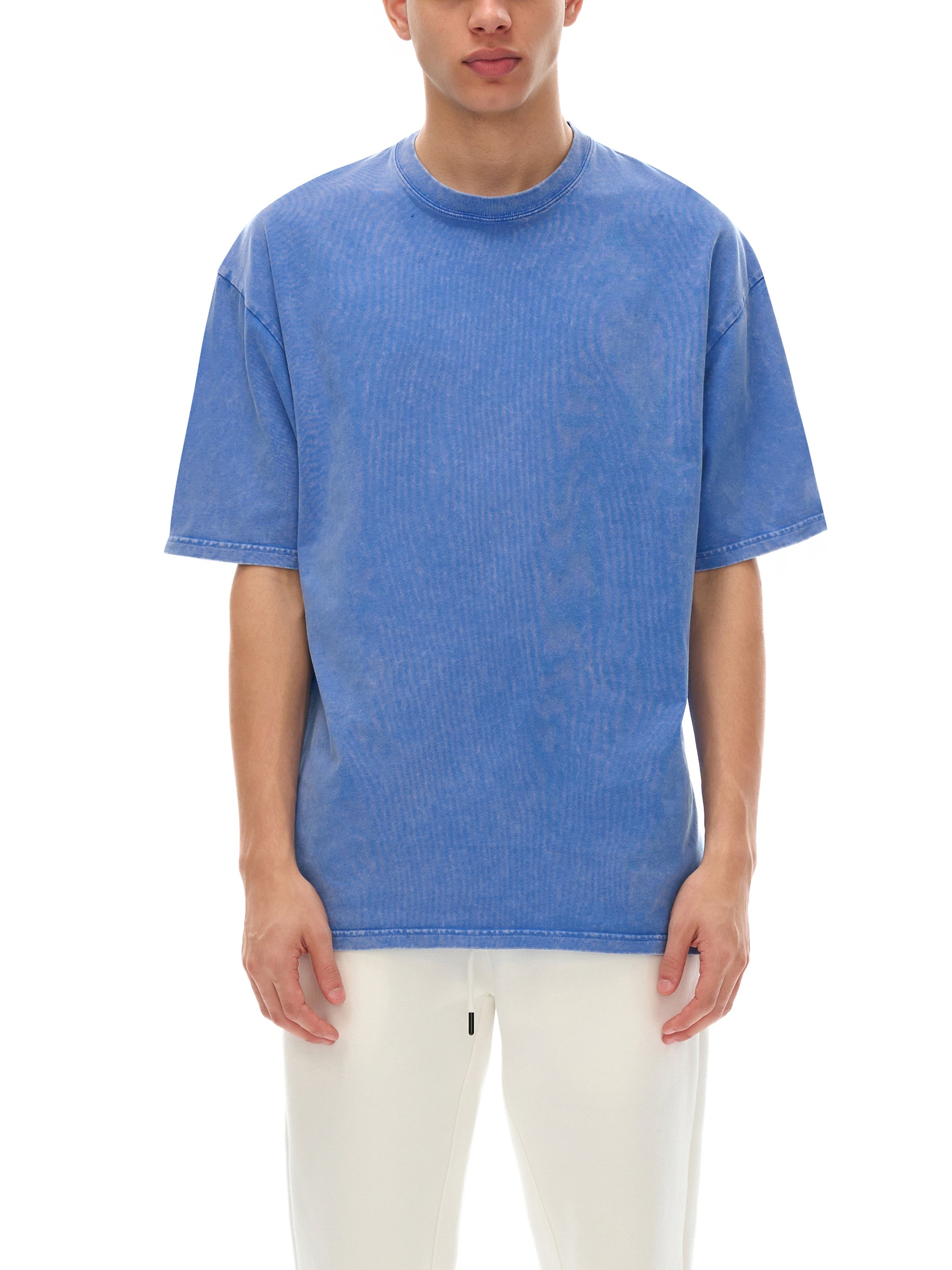 "Washed Snow Oversized Cotton T-Shirt"