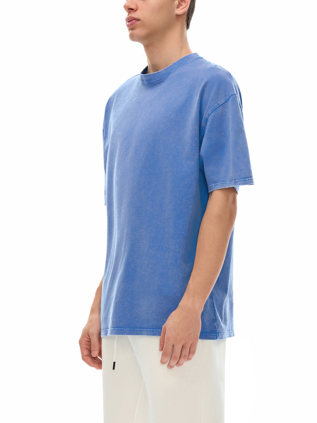 "Washed Snow Oversized Cotton T-Shirt"