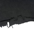 Vintage Wash Distressed Hem Cotton Tee in Faded Black Unisex